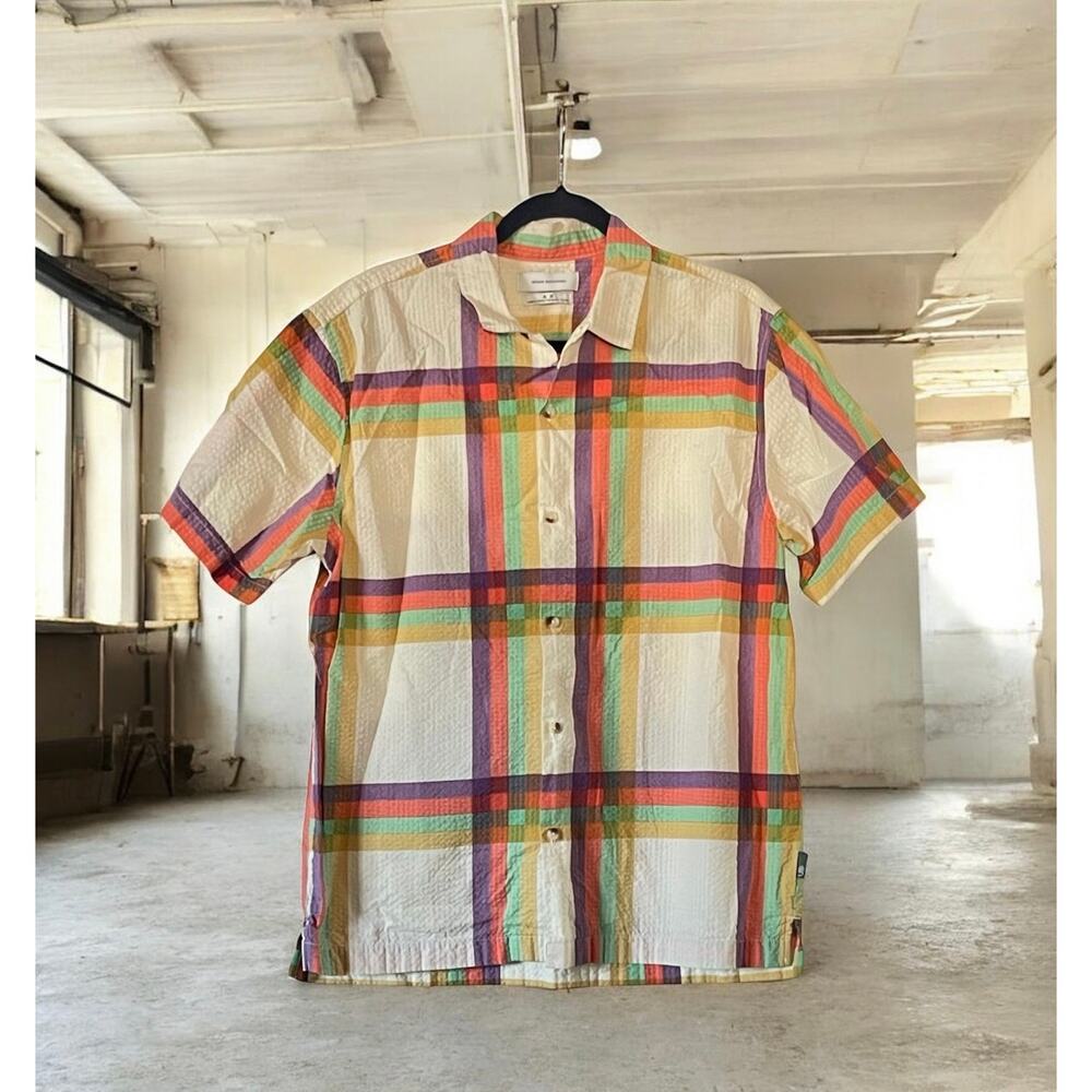 Urban Outfitters Cotton Plaid Buttons Down Size Medium